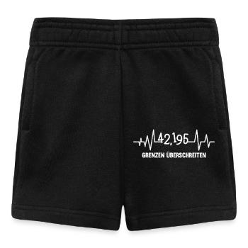 Läufer GRENZEN ÜBERSCHREITEN Laufen Lustiges - Baby Shorts - Schwarz - Vorne