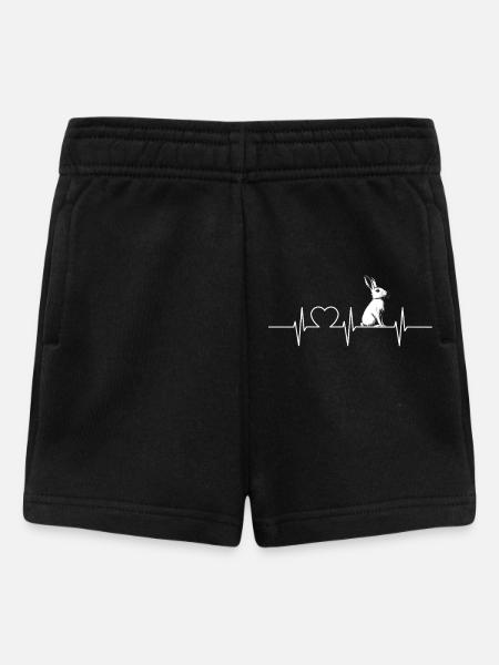Hasen Hase - Baby Shorts - Schwarz