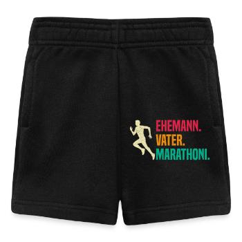 Ehefrau EHEMANN VATER MARATHONI Lustiges - Baby Shorts - Schwarz - Vorne