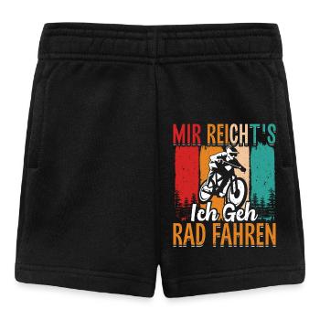 Radfahren MIR REICHT'S ICH GEH RAD FAHREN Lustiges - Baby Shorts - Schwarz - Vorne