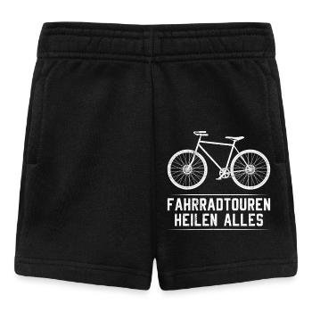FAHRRADTOUREN HEILEN ALLES Radfahrer Lustiges - Baby Shorts - Schwarz - Vorne