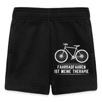 RADFAHREN IST MEINE THERAPIE Radler Lustiges - Baby Shorts - Schwarz - Vorne