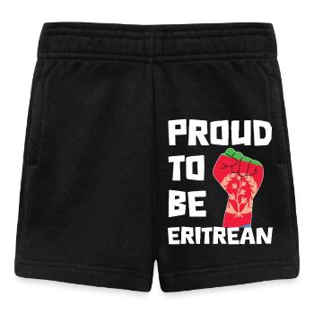 Stolz Eritreisch Zu Sein Statement - Baby Shorts - Schwarz - Vorne