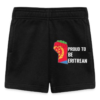 Proud Eritreans to be flag motif - Baby Shorts - black - Front