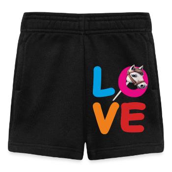 LOVE STECKENPFERD - Baby Shorts - Schwarz - Vorne