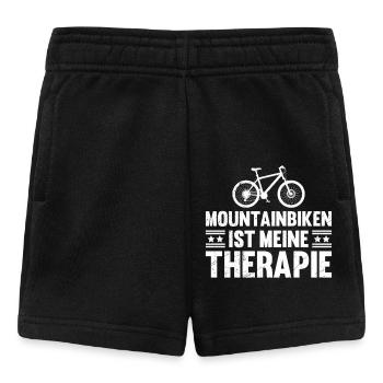 MOUNTAINBIKEN IST MEINE THERAPIE MTB Lustiges - Baby Shorts - Schwarz - Vorne