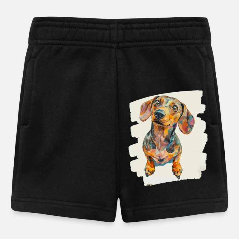 Dackel - Baby Shorts - Schwarz