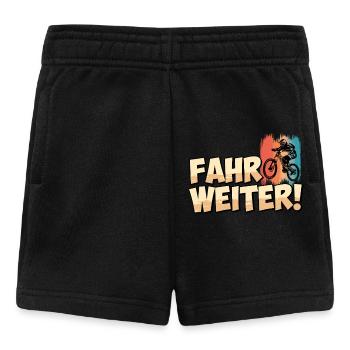 Radfahrer FAHR WEITER Radfahren Lustiges - Baby Shorts - Schwarz - Vorne