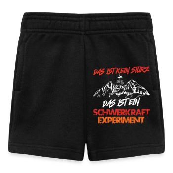 Radfahrer DAS IST KEIN STURZ DAS IST EXPERIMENT - Baby Shorts - Schwarz - Vorne