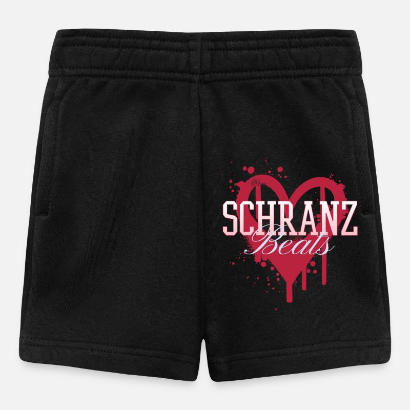 Schranz Beats Techno Rave - Baby Shorts - black