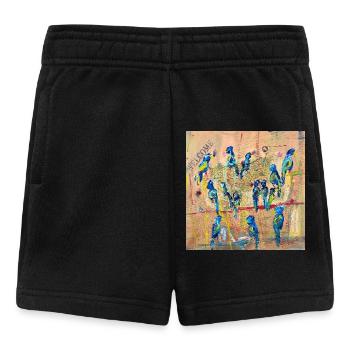 Perroquets - Short Bébé - noir - Devant