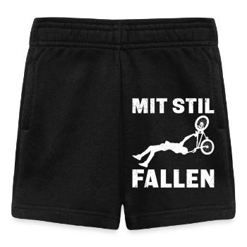 Radfahren MIT STIL FALLEN Radler Lustiges - Baby Shorts - Schwarz - Vorne