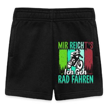 Radfahren MIR REICHT'S ICH GEH RAD FAHREN Lustiges - Baby Shorts - Schwarz - Vorne