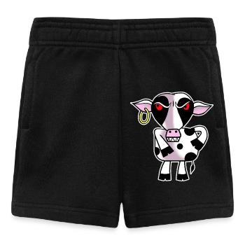 Wütende Kuh - Baby Shorts - Schwarz - Vorne
