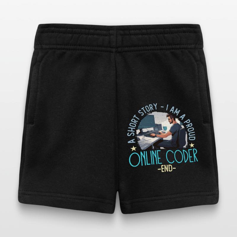 Online Coder A Short Story I Am A Web Developer Baby Shorts