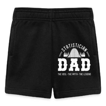 Statistician Dad The Idol The Myth Mathematician - Baby Shorts - black - Front