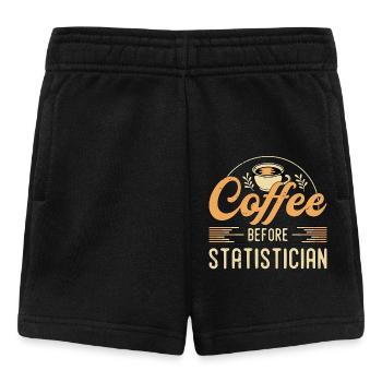 Statistician Coffee Before Accounting Coffee Lover - Baby Shorts - black - Front