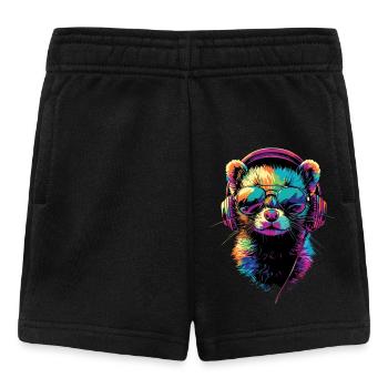 Frettchen Frett Iltis Marder Wiesel Süße Frettchen - Baby Shorts - Schwarz - Vorne