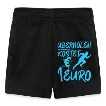 Läufer ÜBERHOLEN KOSTET 1 EURO Laufen Lustiges - Baby Shorts - Schwarz - Vorne
