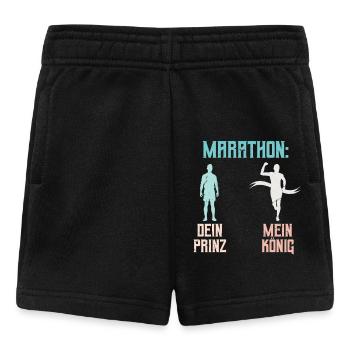 Freundin DEIN PRINZ MEIN KÖNIG Lustiges - Baby Shorts - Schwarz - Vorne