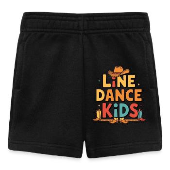 Line Dance Kids Kids Dancing Line Dance - Baby Shorts - black - Front