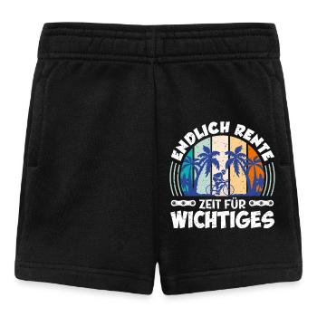 Opa ENDLICH RENTE ZEIT FÜR WICHTIGES Lustiges - Baby Shorts - Schwarz - Vorne