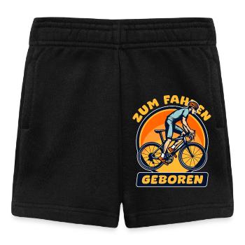 Radfahrer ZUM FAHREN GEBOREN Radler Lustiges - Baby Shorts - Schwarz - Vorne