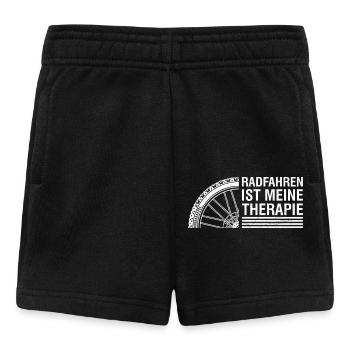 RADFAHREN IST MEINE THERAPIE Radler Lustiges - Baby Shorts - Schwarz - Vorne