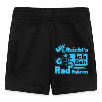 Radfahren MIR REICHT'S ICH GEH RAD FAHREN Lustiges - Baby Shorts - Schwarz - Vorne