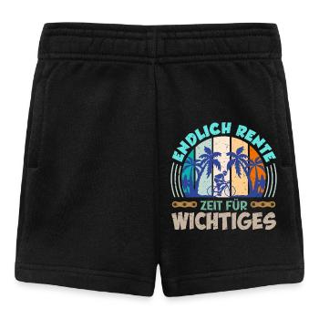 Opa ENDLICH RENTE ZEIT FÜR WICHTIGES Lustiges - Baby Shorts - Schwarz - Vorne