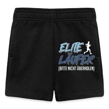 Laufen ELITE LÄUFER BITTE NICHT ÜBERHOLEN Lustiges - Baby Shorts - Schwarz - Vorne
