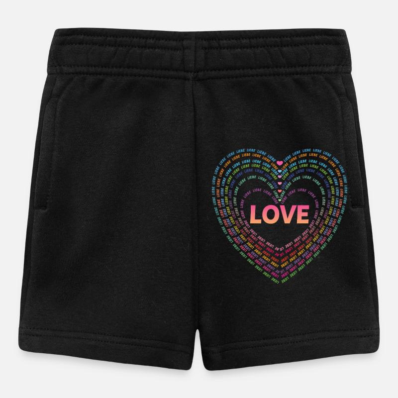 Amour. - Short Bébé - noir