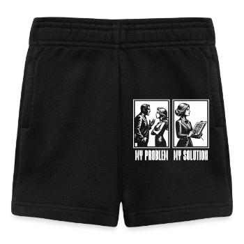 Music Director My Problem My Pictogram Mom Dad - Baby Shorts - black - Front