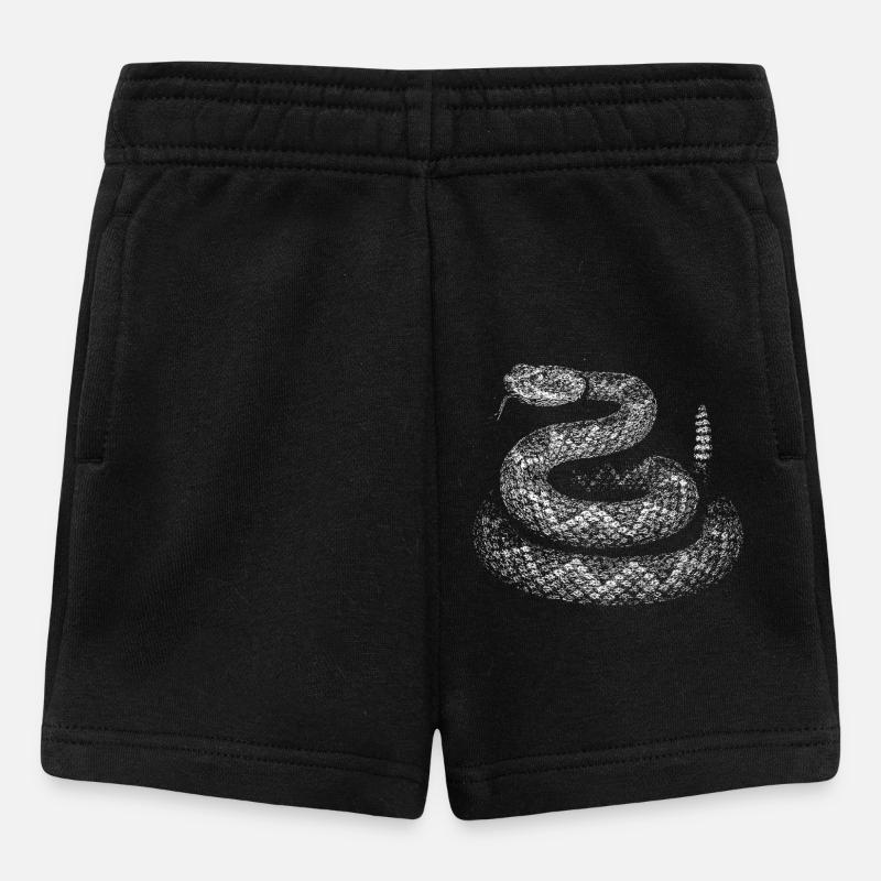 Schlange - Baby Shorts - Schwarz
