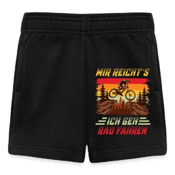 Radfahrer MIR REICHT'S ICH GEH RAD FAHREN Lustiges - Baby Shorts - Schwarz - Vorne