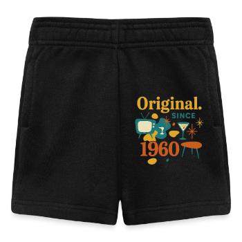 Original. Since 1960 – Retro Design Geburtsjahr - Baby Shorts - Schwarz - Vorne