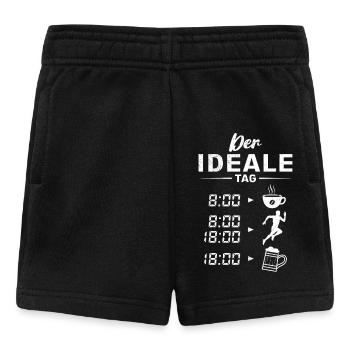 Läufer DER IDEALE TAG Laufen Lustiges - Baby Shorts - Schwarz - Vorne
