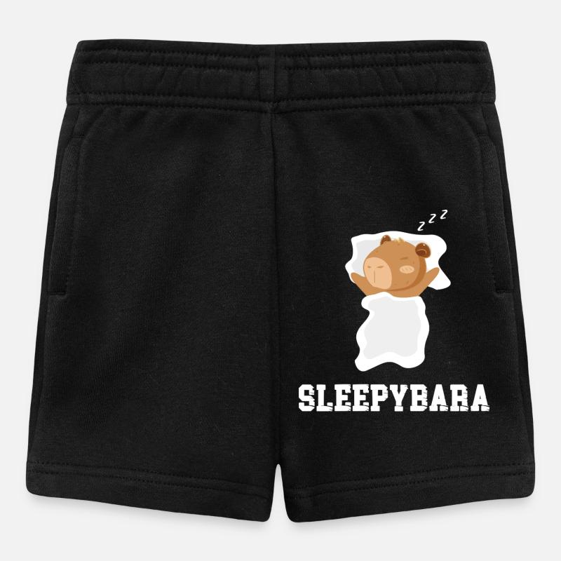 Sleepybara - Baby Shorts - black