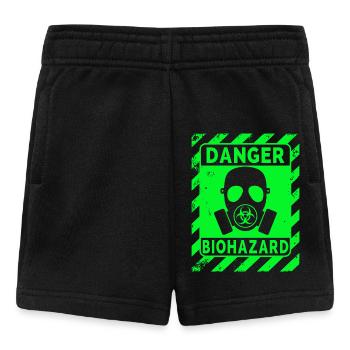 Biohazard Grunge Zombies Apocalypse Gas Mask - Baby Shorts - black - Front