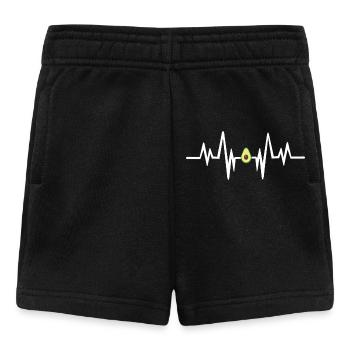 Avocado heartbeat - Baby Shorts - black - Front