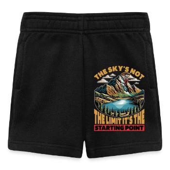 Skydiving The Sky's Not The Limit Base Jumping - Baby Shorts - black - Front