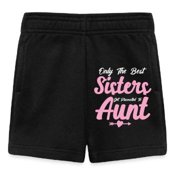 Seules les meilleures sœurs sont promues au rang de tante - Short Bébé - noir - Devant