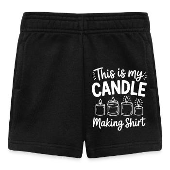 Drôle de bougie disant - Short Bébé - noir - Devant