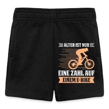 E-Bike ALTER IST NUR EINE ZAHL AUF EINEM E-BIKE - Baby Shorts - Schwarz - Vorne