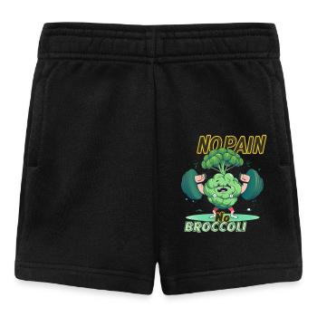 NO PAIN NO BROCCOLI - Baby Shorts - black - Front