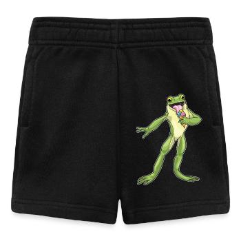 Crème glacée à la gaufre Frog - Short Bébé - noir - Devant