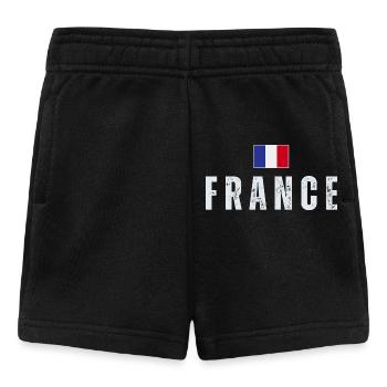 Flag of France, French pride - Baby Shorts - black - Front