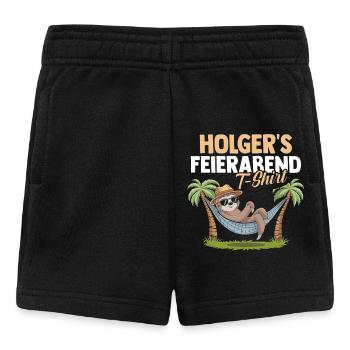 Holger paresseux - Short Bébé - noir - Devant