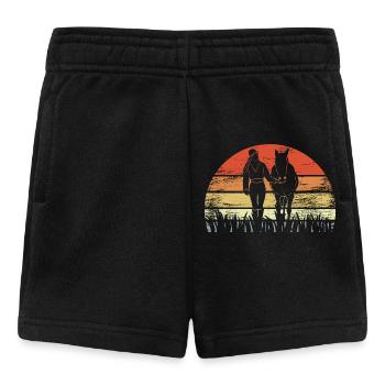 Vintage Reiterin - Baby Shorts - Schwarz - Vorne