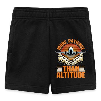 Flight Instructor More Patience Aviation Teacher - Baby Shorts - black - Front
